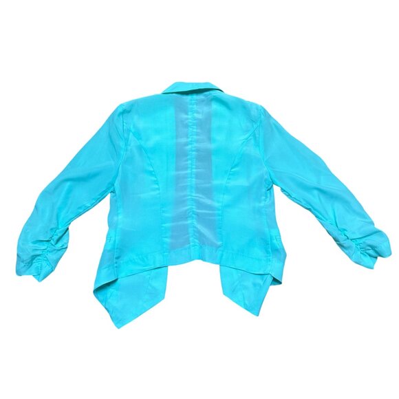 Charlotte Russe - Women's Light Mint Green/Blue Open Front Blazer - Size S - Picture 6 of 10